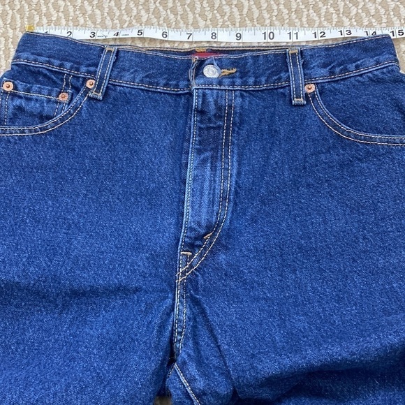 VINTAGE Y2K LEVI’S 550 High Waisted Relaxed Straight Tapered Mom Jeans 12 Short - Picture 11 of 11